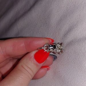 Silver Dog Charm